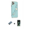MARSİLYAN™- iPhone 11 Pro Max Kılıf Nova Işık Prime - Siyah 360 Mat Full Body Arka Koruyucu + Metal Kamera Lens Koruma Cam - SH