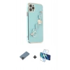 MARSİLYAN™- iPhone 11 Pro Max Kılıf Nova Işık Prime - Siyah 3D Antistatik Seramik Nano Ekran Koruyucu + Metal Kamera Lens Koruma Cam - SH