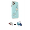 MARSİLYAN™- iPhone 11 Pro Max Kılıf Nova Işık Prime - Siyah 3D Antistatik Seramik Nano Ekran Koruyucu + Pers Alüminyum Kamera Lens - KI