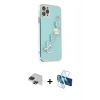 MARSİLYAN™- iPhone 11 Pro Max Kılıf Nova Işık Prime - Siyah 3D Antistatik Seramik Nano Ekran Koruyucu + Pers Alüminyum Kamera Lens - SH