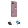MARSİLYAN™- iPhone 11 Pro Max Kılıf Nova Işık Prime - Siyah 3D Antistatik Seramik Nano Ekran Koruyucu + Şeffaf Kamera Lens Koruma Cam