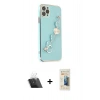 MARSİLYAN™- iPhone 11 Pro Max Kılıf Nova Işık Prime - Siyah 6D Mat Seramik Hayalet Nano Ekran Koruyucu + Kamera Lens Koruma Cam - SF