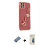 MARSİLYAN™- iPhone 11 Pro Max Kılıf Nova Işık Prime - Siyah 6D Mat Seramik Hayalet Nano Ekran Koruyucu + Metal Kamera Lens Koruma Cam - MI