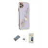 MARSİLYAN™- iPhone 11 Pro Max Kılıf Nova Işık Prime - Siyah 6D Mat Seramik Hayalet Nano Ekran Koruyucu + Metal Kamera Lens Koruma Cam - AKYL