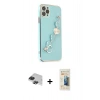 MARSİLYAN™- iPhone 11 Pro Max Kılıf Nova Işık Prime - Siyah 6D Mat Seramik Hayalet Nano Ekran Koruyucu + Pers Alüminyum Kamera Lens - SH