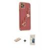 MARSİLYAN™- iPhone 11 Pro Max Kılıf Nova Işık Prime - Siyah 6D Mat Seramik Hayalet Nano Ekran Koruyucu + Renkli Kamera Lens Koruma Cam - MI