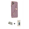 MARSİLYAN™- iPhone 11 Pro Max Kılıf Nova Işık Prime - Siyah 6D Mat Seramik Hayalet Nano Ekran Koruyucu + Rainbow Kamera Lens Koruma Cam - GD