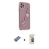 MARSİLYAN™- iPhone 11 Pro Max Kılıf Nova Işık Prime - Siyah 6D Mat Seramik Hayalet Nano Ekran Koruyucu + Shine Kamera Lens Koruma Cam - SABE