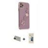 MARSİLYAN™- iPhone 11 Pro Max Kılıf Nova Işık Prime - Siyah 6D Mat Seramik Hayalet Nano Ekran Koruyucu + Rainbow Kamera Lens Koruma Cam - YL