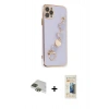 MARSİLYAN™- iPhone 11 Pro Max Kılıf Nova Işık Prime - Siyah 6D Mat Seramik Hayalet Nano Ekran Koruyucu + Pers Alüminyum Kamera Lens - YL