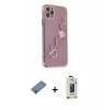 MARSİLYAN™- iPhone 11 Pro Max Kılıf Nova Işık Prime - Siyah Bilvis Hayalet Cam Ekran Koruyucu + Açık Yeşil Metal Kamera Lens Koruma Cam
