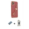 MARSİLYAN™- iPhone 11 Pro Max Kılıf Nova Işık Prime - Siyah Bilvis Hayalet Cam Ekran Koruyucu + Açık Yeşil Metal Kamera Lens Koruma Cam