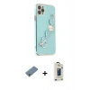 MARSİLYAN™- iPhone 11 Pro Max Kılıf Nova Işık Prime - Siyah Bilvis Hayalet Cam Ekran Koruyucu + Shine Kamera Lens Koruma Cam - GS