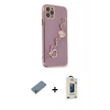 MARSİLYAN™- iPhone 11 Pro Max Kılıf Nova Işık Prime - Siyah Bilvis Hayalet Cam Ekran Koruyucu + Shine Kamera Lens Koruma Cam - GS