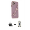 MARSİLYAN™- iPhone 11 Pro Max Kılıf Nova Işık Prime - Siyah Bilvis Hayalet Cam Ekran Koruyucu + Kamera Lens Koruma Cam - SF