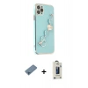 MARSİLYAN™- iPhone 11 Pro Max Kılıf Nova Işık Prime - Siyah Bilvis Hayalet Cam Ekran Koruyucu + Shine Kamera Lens Koruma Cam - MI