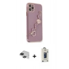 MARSİLYAN™- iPhone 11 Pro Max Kılıf Nova Işık Prime - Siyah Bilvis Hayalet Cam Ekran Koruyucu + Pers Alüminyum Kamera Lens - SH