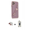 MARSİLYAN™- iPhone 11 Pro Max Kılıf Nova Işık Prime - Siyah Bilvis Hayalet Cam Ekran Koruyucu + Pers Alüminyum Kamera Lens - KI
