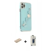 MARSİLYAN™- iPhone 11 Pro Max Kılıf Nova Işık Prime - Siyah Bilvis Hayalet Cam Ekran Koruyucu + Renkli Kamera Lens Koruma Cam - SI