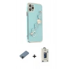 MARSİLYAN™- iPhone 11 Pro Max Kılıf Nova Işık Prime - Siyah Bilvis Hayalet Cam Ekran Koruyucu + Shine Kamera Lens Koruma Cam - SH
