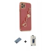 MARSİLYAN™- iPhone 11 Pro Max Kılıf Nova Işık Prime - Siyah Bilvis Hayalet Cam Ekran Koruyucu + Sierra Blue Shine Kamera Lens Koruma Cam