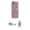 MARSİLYAN™- iPhone 11 Pro Max Kılıf Nova Işık Prime - Siyah Bilvis Hayalet Cam Ekran Koruyucu + Rainbow Kamera Lens Koruma Cam - YL