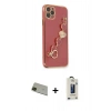 MARSİLYAN™- iPhone 11 Pro Max Kılıf Nova Işık Prime - Siyah Bilvis Hayalet Cam Ekran Koruyucu + Rainbow Kamera Lens Koruma Cam - YL