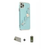 MARSİLYAN™- iPhone 11 Pro Max Kılıf Nova Işık Prime - Siyah Joko Magic 5D Hayalet Cam + Rainbow Kamera Lens Koruma Cam - GD