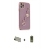 MARSİLYAN™- iPhone 11 Pro Max Kılıf Nova Işık Prime - Siyah Joko Magic 5D Hayalet Cam + Rainbow Kamera Lens Koruma Cam - GD
