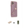 MARSİLYAN™- iPhone 11 Pro Max Kılıf Nova Işık Prime - Siyah Joko Magic 5D Hayalet Cam + Renkli Kamera Lens Koruma Cam - MI