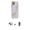 MARSİLYAN™- iPhone 11 Pro Max Kılıf Nova Işık Prime - Siyah Joko Magic 5D Hayalet Cam + Pers Alüminyum Kamera Lens - SH