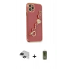 MARSİLYAN™- iPhone 11 Pro Max Kılıf Nova Işık Prime - Siyah Joko Magic 5D Hayalet Cam + Pers Alüminyum Kamera Lens - SH