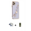 MARSİLYAN™- iPhone 11 Pro Max Kılıf Nova Işık Prime - Siyah Joko Magic 5D Hayalet Cam + Pers Alüminyum Kamera Lens - LT