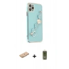 MARSİLYAN™- iPhone 11 Pro Max Kılıf Nova Işık Prime - Siyah Joko Magic 5D Hayalet Cam + Renkli Kamera Lens Koruma Cam - PE