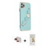 MARSİLYAN™- iPhone 11 Pro Max Kılıf Nova Işık Prime - Siyah Mat Seramik Nano Ekran Koruyucu + Pers Alüminyum Kamera Lens - KI
