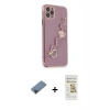 MARSİLYAN™- iPhone 11 Pro Max Kılıf Nova Işık Prime - Siyah Mat Seramik Nano Ekran Koruyucu + Metal Kamera Lens Koruma Cam - SH
