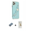 MARSİLYAN™- iPhone 11 Pro Max Kılıf Nova Işık Prime - Siyah Mat Seramik Nano Ekran Koruyucu + Metal Kamera Lens Koruma Cam - SH