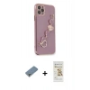 MARSİLYAN™- iPhone 11 Pro Max Kılıf Nova Işık Prime - Siyah Mat Seramik Nano Ekran Koruyucu + Metal Kamera Lens Koruma Cam - GS
