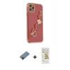 MARSİLYAN™- iPhone 11 Pro Max Kılıf Nova Işık Prime - Siyah Mat Seramik Nano Ekran Koruyucu + Metal Kamera Lens Koruma Cam - SH