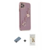 MARSİLYAN™- iPhone 11 Pro Max Kılıf Nova Işık Prime - Siyah Mat Seramik Nano Ekran Koruyucu + Metal Kamera Lens Koruma Cam - MR