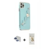 MARSİLYAN™- iPhone 11 Pro Max Kılıf Nova Işık Prime - Siyah Mat Seramik Nano Ekran Koruyucu + Pers Alüminyum Kamera Lens - LT