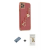 MARSİLYAN™- iPhone 11 Pro Max Kılıf Nova Işık Prime - Siyah Mat Seramik Nano Ekran Koruyucu + Shine Kamera Lens Koruma Cam - MI