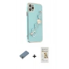 MARSİLYAN™- iPhone 11 Pro Max Kılıf Nova Işık Prime - Siyah Mat Seramik Nano Ekran Koruyucu + Shine Kamera Lens Koruma Cam - GS