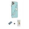 MARSİLYAN™- iPhone 11 Pro Max Kılıf Nova Işık Prime - Siyah Mat Seramik Nano Ekran Koruyucu + Shine Kamera Lens Koruma Cam - MI