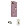 MARSİLYAN™- iPhone 11 Pro Max Kılıf Nova Işık Prime - Siyah Mat Seramik Nano Ekran Koruyucu + Rainbow Kamera Lens Koruma Cam - YL