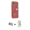 MARSİLYAN™- iPhone 11 Pro Max Kılıf Nova Işık Prime - Siyah Mat Seramik Nano Ekran Koruyucu + Rainbow Kamera Lens Koruma Cam - YL