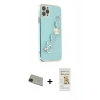 MARSİLYAN™- iPhone 11 Pro Max Kılıf Nova Işık Prime - Siyah Mat Seramik Nano Ekran Koruyucu + Rainbow Kamera Lens Koruma Cam - YL
