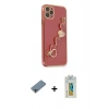 MARSİLYAN™- iPhone 11 Pro Max Kılıf Nova Işık Prime - Siyah Polymer Nano Ekran Koruyucu + Shine Kamera Lens Koruma Cam - GI