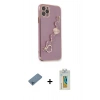 MARSİLYAN™- iPhone 11 Pro Max Kılıf Nova Işık Prime - Siyah Polymer Nano Ekran Koruyucu + Shine Kamera Lens Koruma Cam - MI