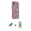 MARSİLYAN™- iPhone 11 Pro Max Kılıf Nova Işık Prime - Siyah Polymer Nano Ekran Koruyucu + Shine Kamera Lens Koruma Cam - GS